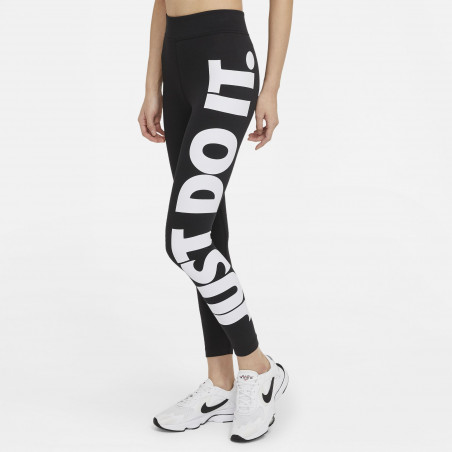 Legging Femme Nike "Just Do It" noir blanc