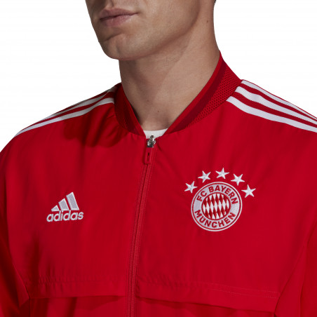 Veste survêtement Bayern Munich Anthem rouge 2022/23