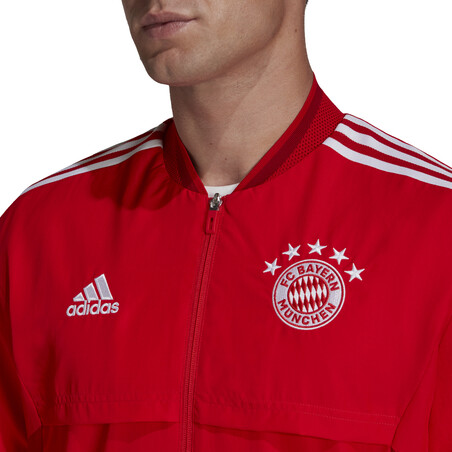 Veste survêtement Bayern Munich Anthem rouge 2022/23