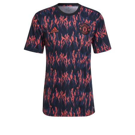 Maillot avant match Manchester United rouge noir 2021/22