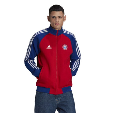 Veste best sale survetement rouge