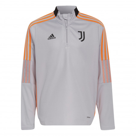 Sweat zippé junior Juventus gris orange 2021/22
