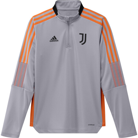 Sweat zippé junior Juventus gris orange 2021/22