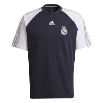T-shirt Real Madrid rétro noir blanc 2021/22