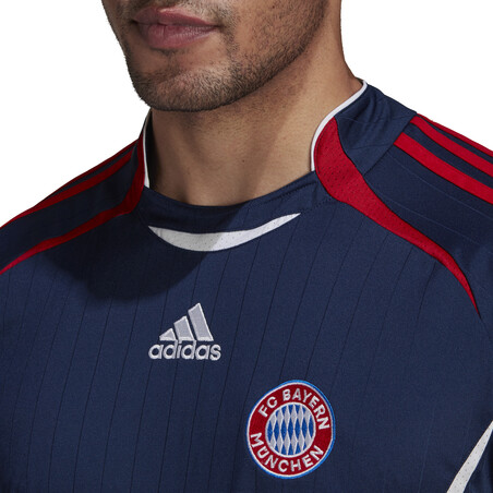 Maillot entraînement Bayern Munich rétro bleu rouge 2021/22