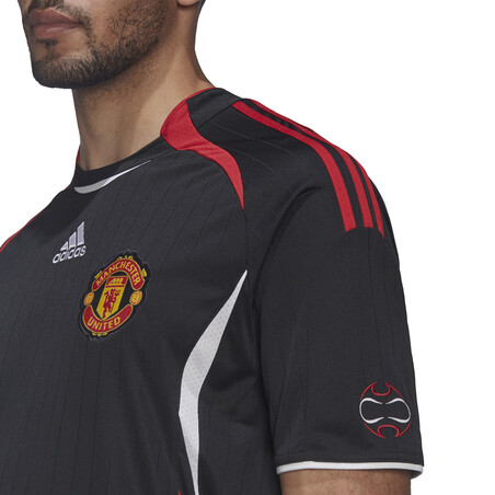 Maillot entraînement Manchester United rétro noir rouge 2021/22