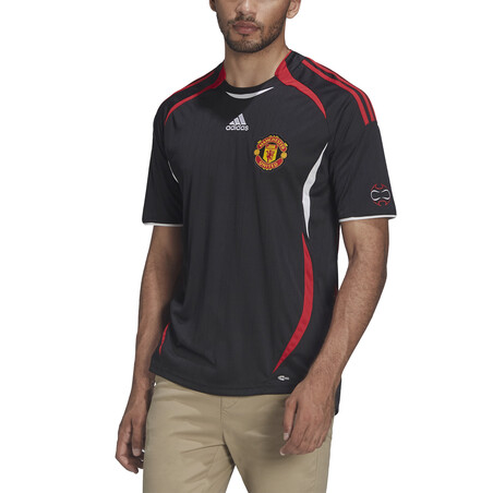 Maillot entraînement Manchester United rétro noir rouge 2021/22