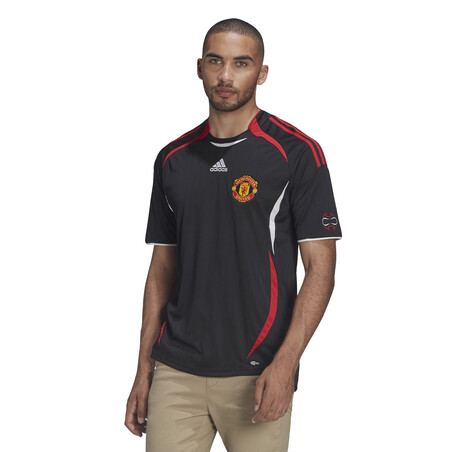 Maillot entraînement Manchester United rétro noir rouge 2021/22