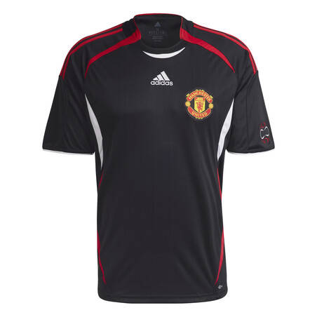 Maillot entraînement Manchester United rétro noir rouge 2021/22