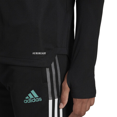 Sweat zippé Arsenal noir vert 2021/22