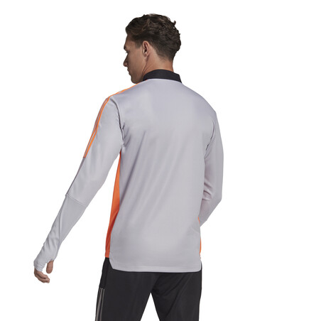 Sweat zippé Juventus gris orange 2021/22