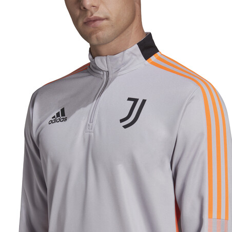 Sweat zippé Juventus gris orange 2021/22