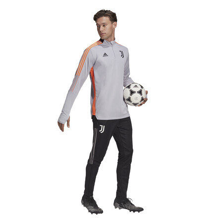 Sweat zippé Juventus gris orange 2021/22