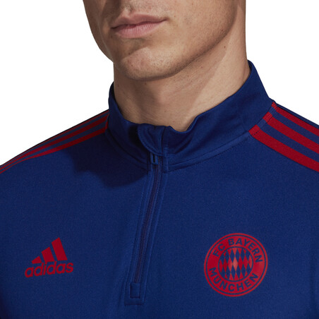 Sweat zippé Bayern Munich bleu rouge 2021/22