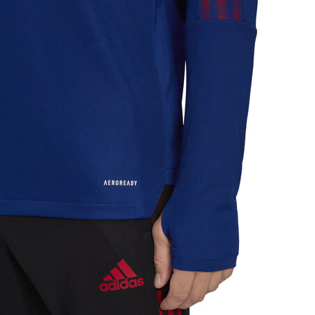 Sweat zippé Bayern Munich bleu rouge 2021/22