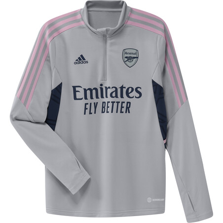 Sweat zippé junior Arsenal gris rose 2022/23