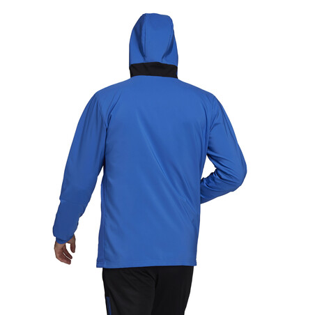 Veste survêtement à capuche Real Madrid bleu orange 2021/22