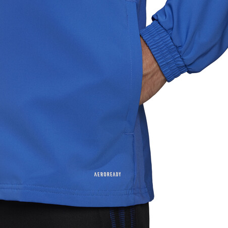 Veste survêtement à capuche Real Madrid bleu orange 2021/22