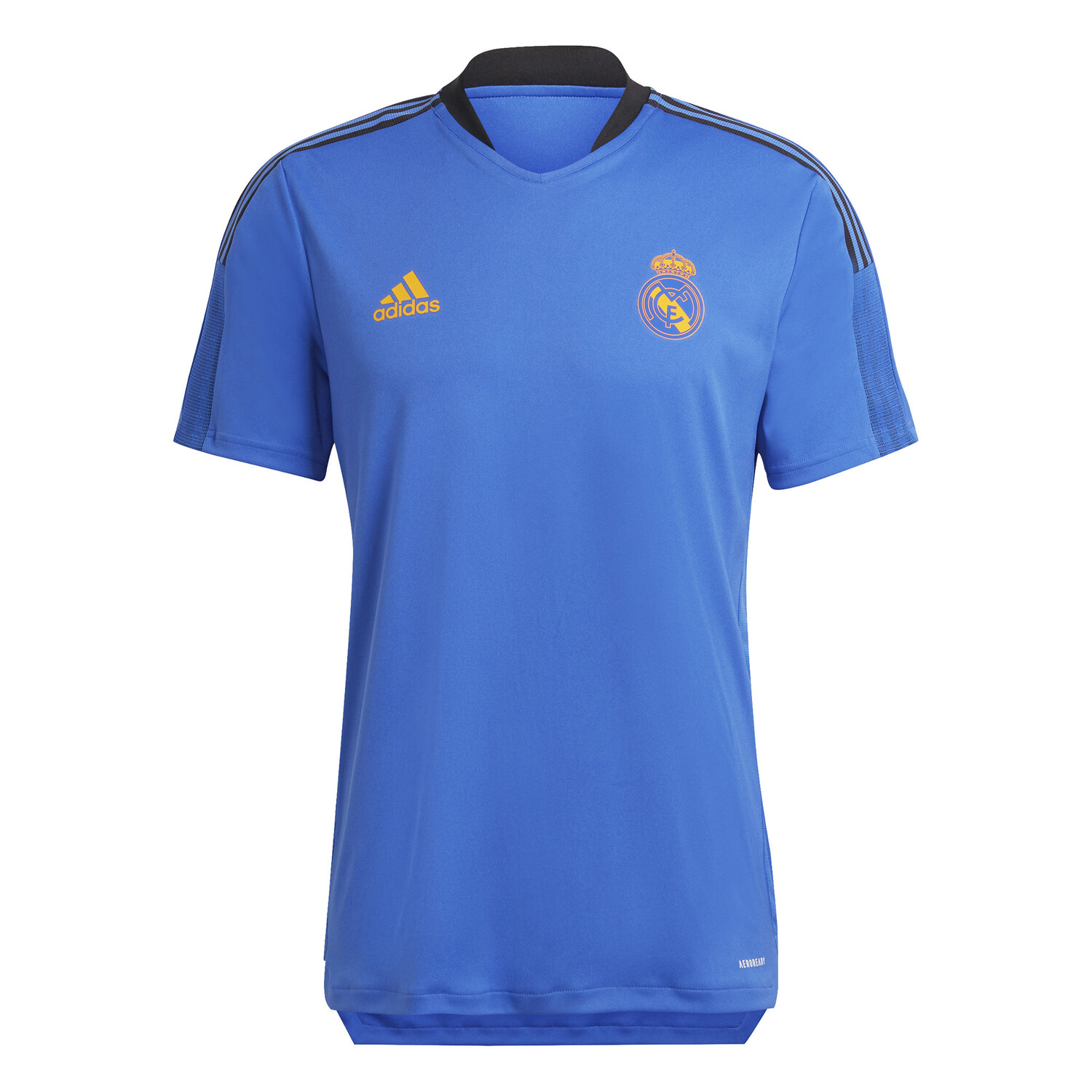 Maillot entraînement Real Madrid bleu orange 2021/22 sur Foot.fr
