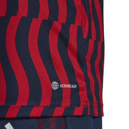 Maillot avant match Bayern Munich rouge bleu 2021/22