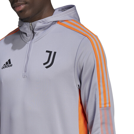 Sweat à capuche Juventus gris orange 2021/22
