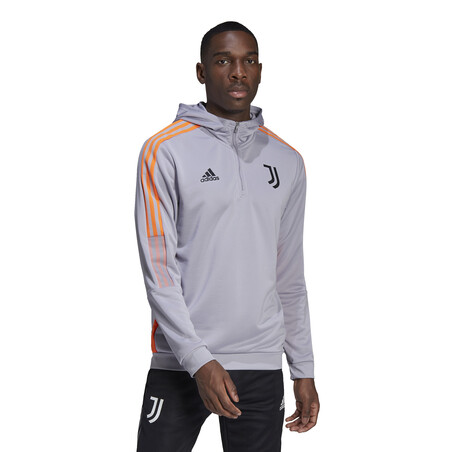 Sweat à capuche Juventus gris orange 2021/22