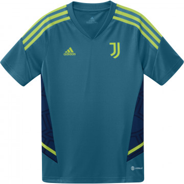 Maillot entraînement junior Juventus bleu vert 2022/23