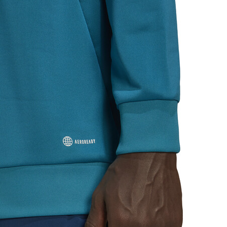 Sweat zippé à capuche Juventus bleu vert 2022/23