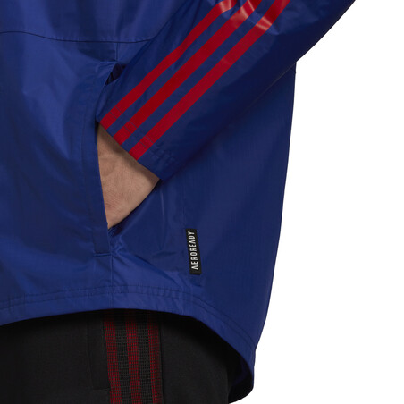 Veste imperméable Bayern Munich bleu rouge 2021/22