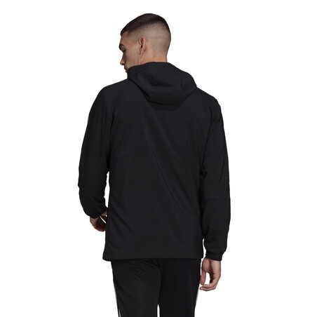 Veste survêtement à capuche Arsenal noir vert 2021/22