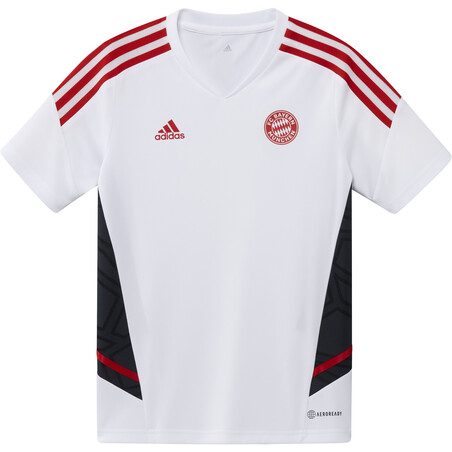 Maillot entraînement junior Bayern Munich blanc rouge 2022/23