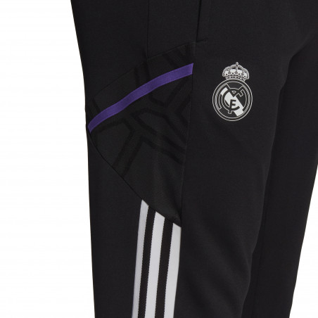 Pantalon survêtement Real Madrid noir blanc 2022/23