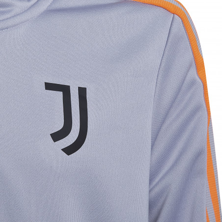 Sweat à capuche junior Juventus gris orange 2021/22