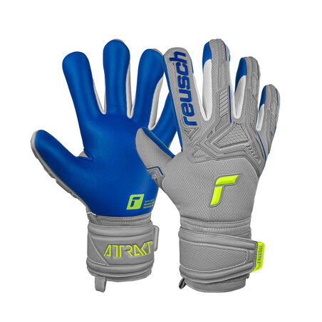 Gants gardien Reusch Attrakt Freegel Silver gris bleu