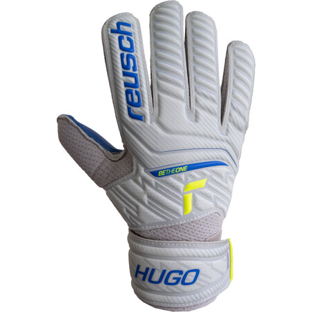 Gants gardien junior Reusch Attrakt Solid Hugo gris bleu