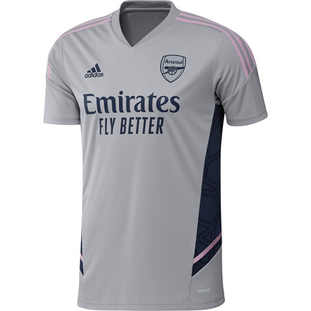 Maillot entraînement Arsenal gris rose 2022/23
