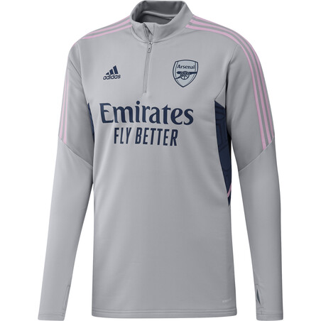 Sweat zippé Arsenal gris rose 2022/23