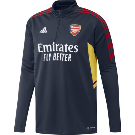 Sweat zippé Arsenal bleu jaune 2022/23