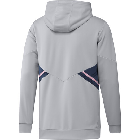 Sweat zippé à capuche Arsenal gris rose 2022/23