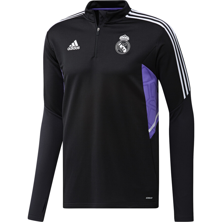 Sweat zippé Real Madrid noir violet 2022/23