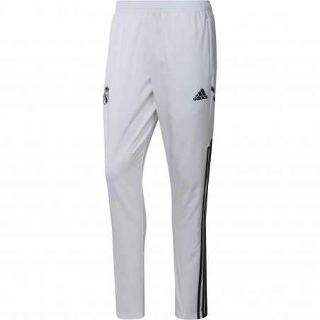 Pantalon survêtement Real Madrid Woven blanc noir 2022/23