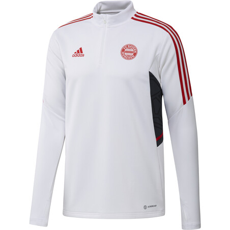 Sweat zippé Bayern Munich blanc rouge 2022/23