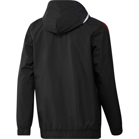 Veste imperméable Manchester United noir rouge 2022/23