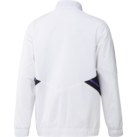 Veste survêtement Real Madrid woven blanc noir 2022/23