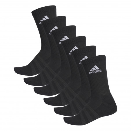 Pack 6 paires chaussettes adidas noir