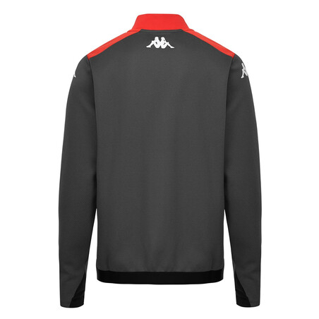 Sweat zippé Tunisie gris rouge 2022