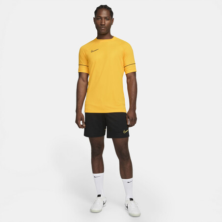 Maillot entraînement Nike Academy jaune noir