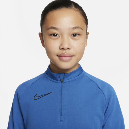 Sweat zippé junior Nike Academy bleu noir