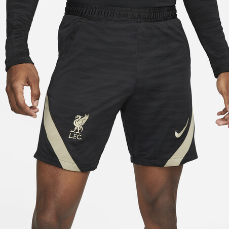 Short entraînement Liverpool Strike noir gris 2021/22