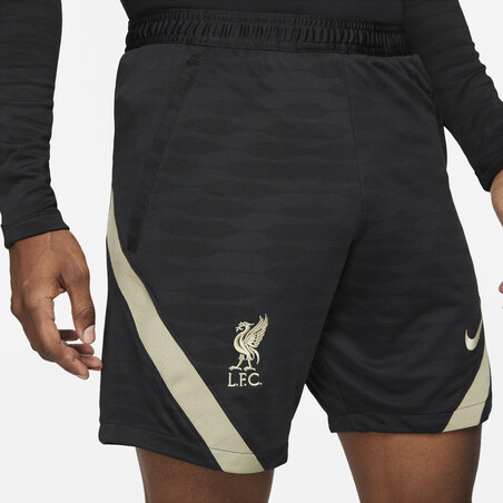 Short entraînement Liverpool Strike noir gris 2021/22